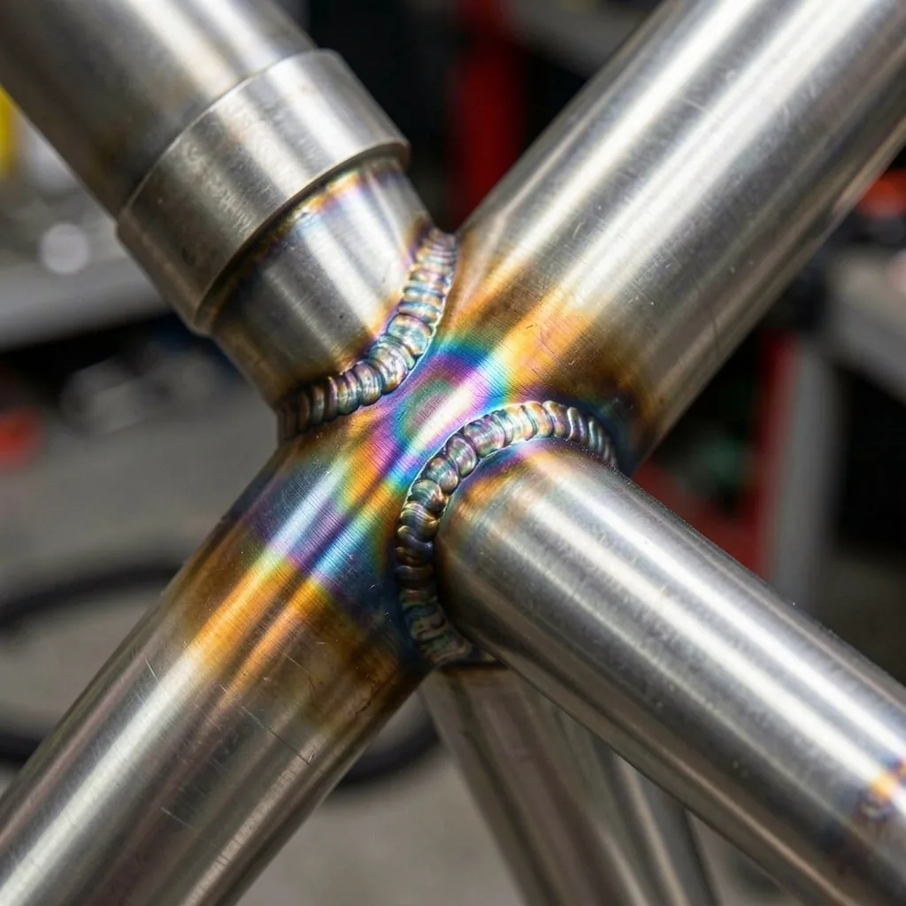 Macro soudure TIG cadre moto