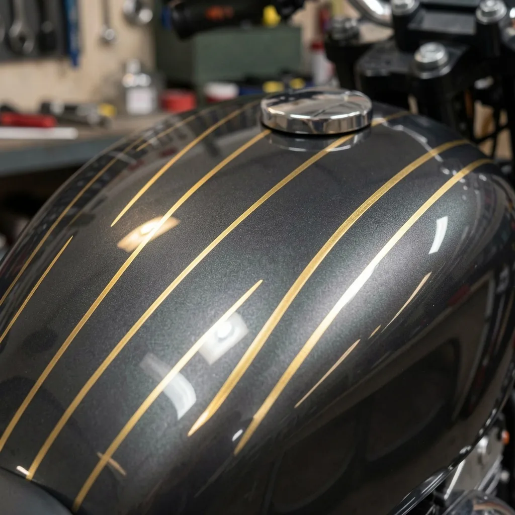 Peinture personnalisée réservoir moto