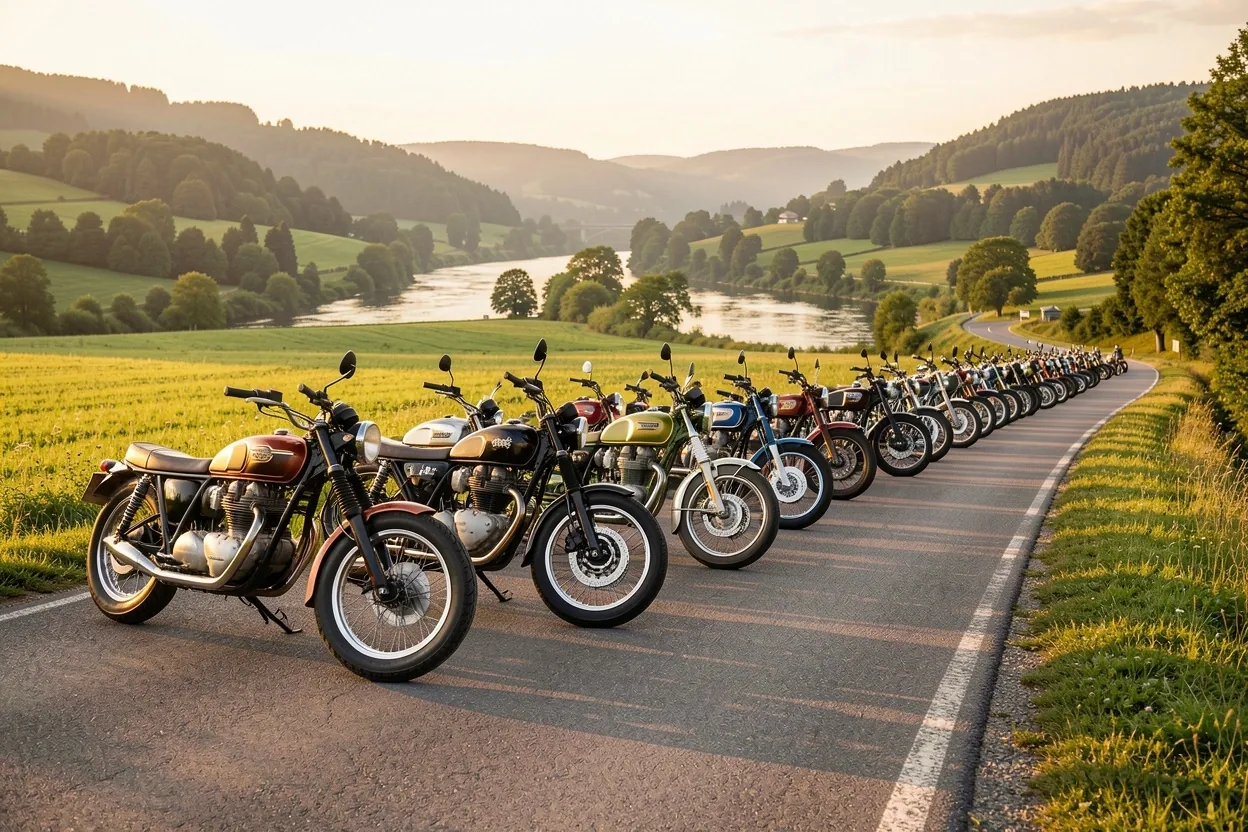 Sortie moto collective en Moselle