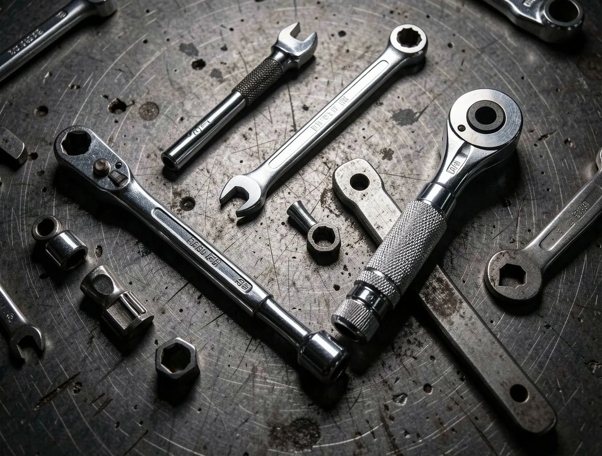 Outillage de précision de l'atelier moto La Véloriua